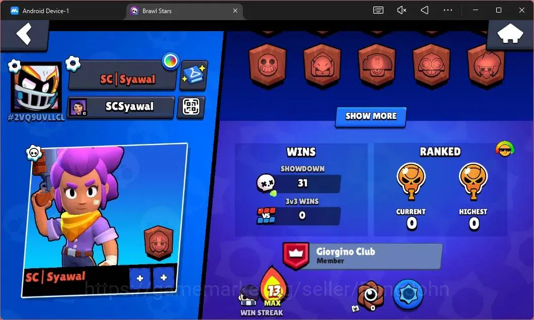 Brawl Stars Accounts Global|571 Thropy|14 Brawler|2 Max Hypercharge(She image 3