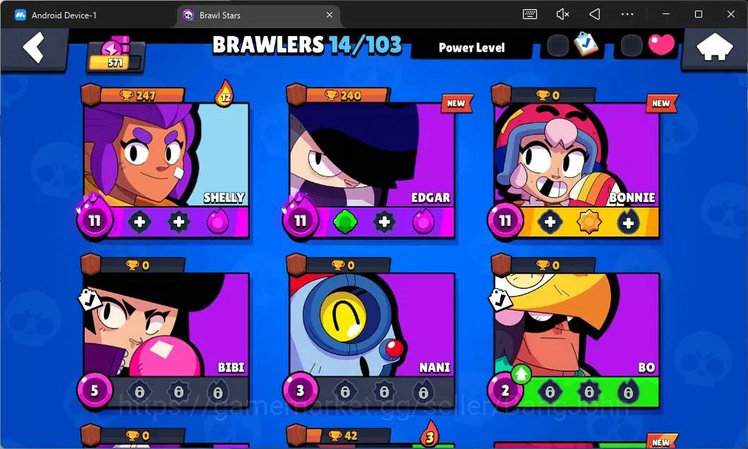 Brawl Stars Accounts Global|571 Thropy|14 Brawler|2 Max Hypercharge(She image 5