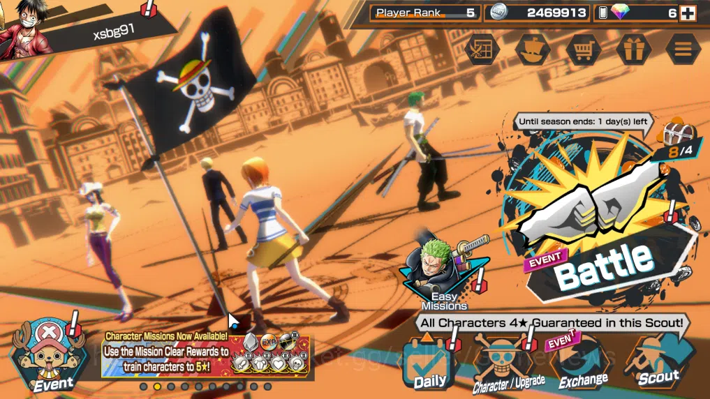 One Piece Bounty Rush Accounts Global|5EX|T5E V.Nusjuro,TFE Marshal D.Teach,WI Tr image 1