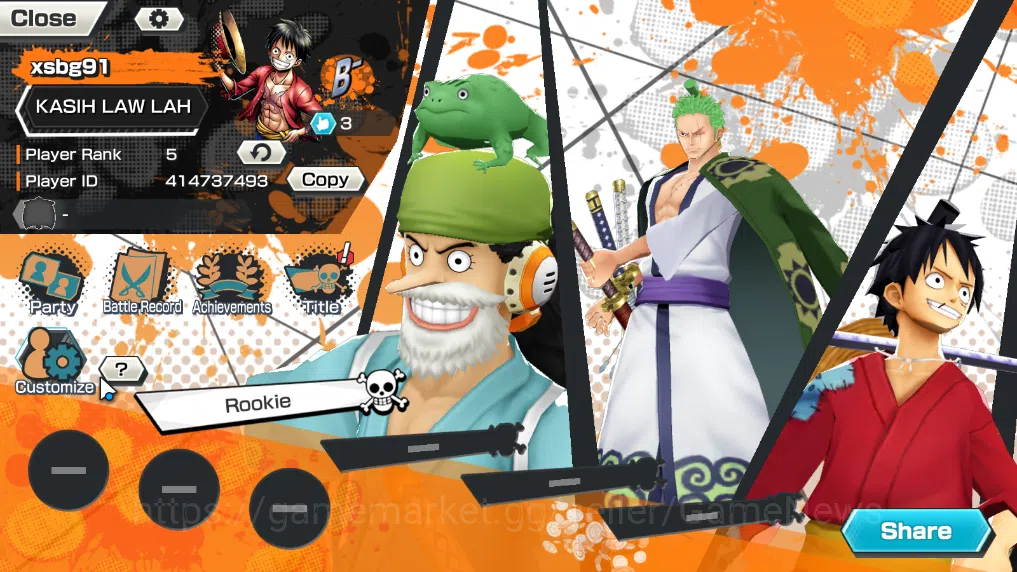 One Piece Bounty Rush Accounts Global|5EX|T5E V.Nusjuro,TFE Marshal D.Teach,WI Tr image 2