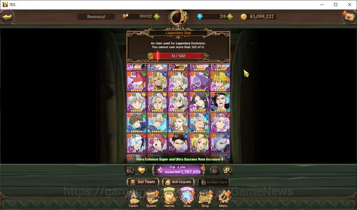 The Seven Deadly Sins: Grand Cross Accounts Global|1,7M CC|31 LS|1 LR+6 UR|Elizabeth,Nemesis M image 4