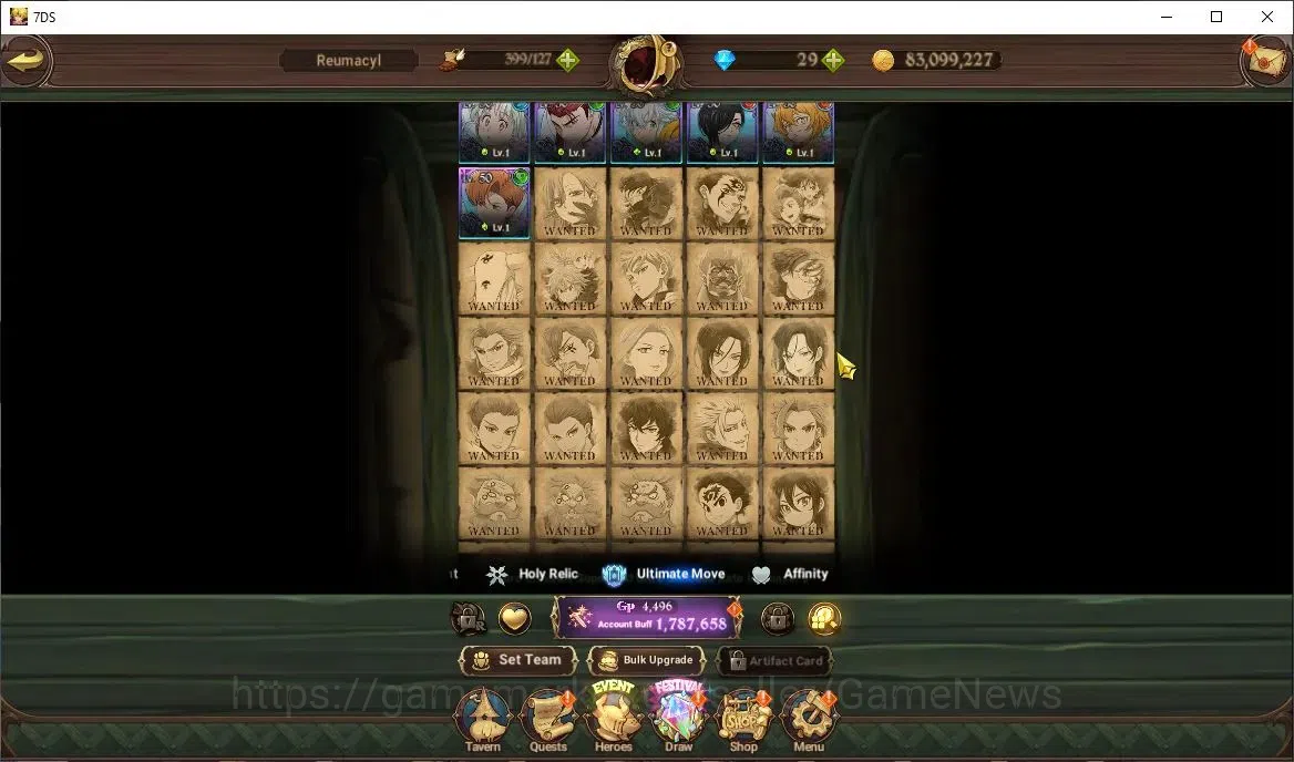 The Seven Deadly Sins: Grand Cross Accounts Global|1,7M CC|31 LS|1 LR+6 UR|Elizabeth,Nemesis M image 8