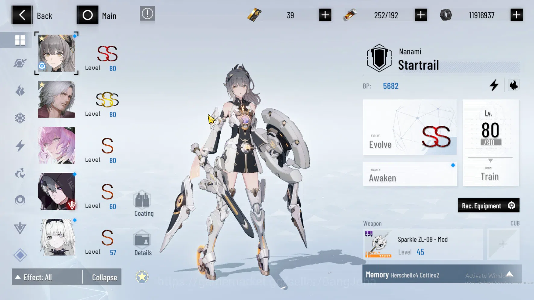 Punishing: Gray Raven Accounts Dante Sign (SSS) | Nanami | Ishmael | Crimson Wave image 3