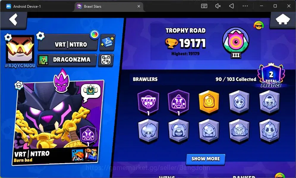 Brawl Stars Accounts Global|19171 Thropy|90 Brawler|22 Max Hypercharge| image 2