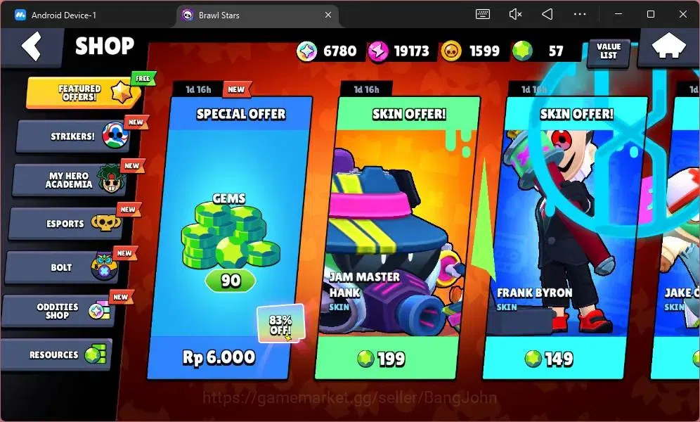 Brawl Stars Accounts Global|19171 Thropy|90 Brawler|22 Max Hypercharge| image 4