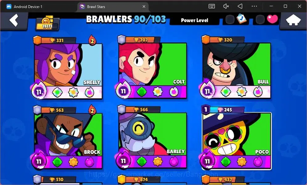 Brawl Stars Accounts Global|19171 Thropy|90 Brawler|22 Max Hypercharge| image 5