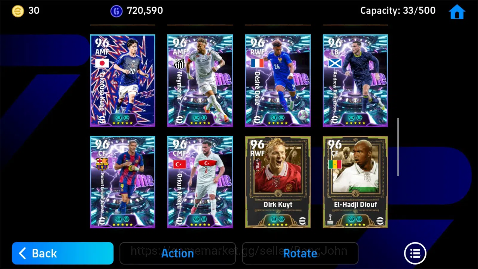eFootball Accounts Mobile|PW 3210|Bigtime Mane|Epic Del Piero,Shevche image 3