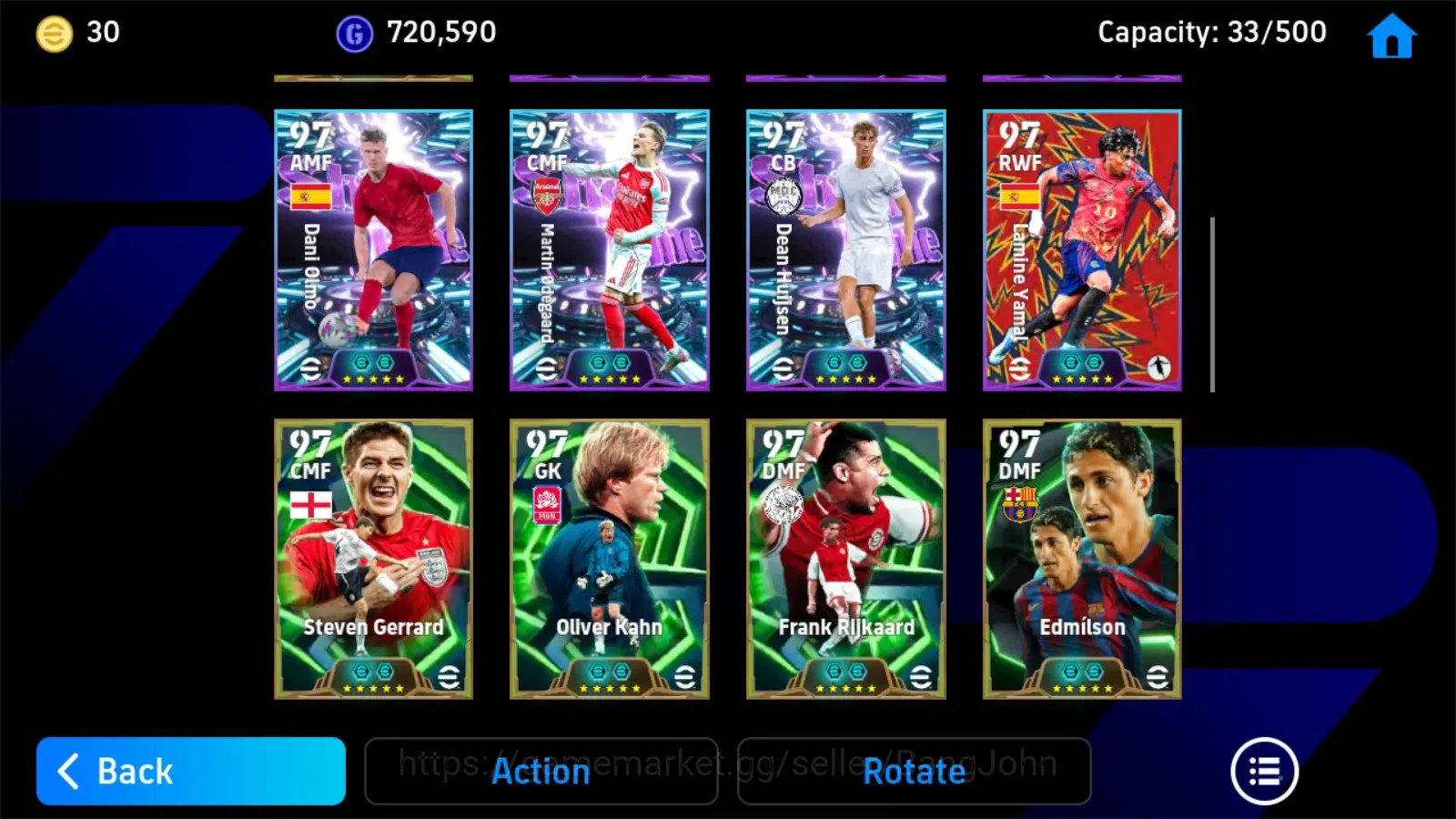eFootball Accounts Mobile|PW 3210|Bigtime Mane|Epic Del Piero,Shevche image 4