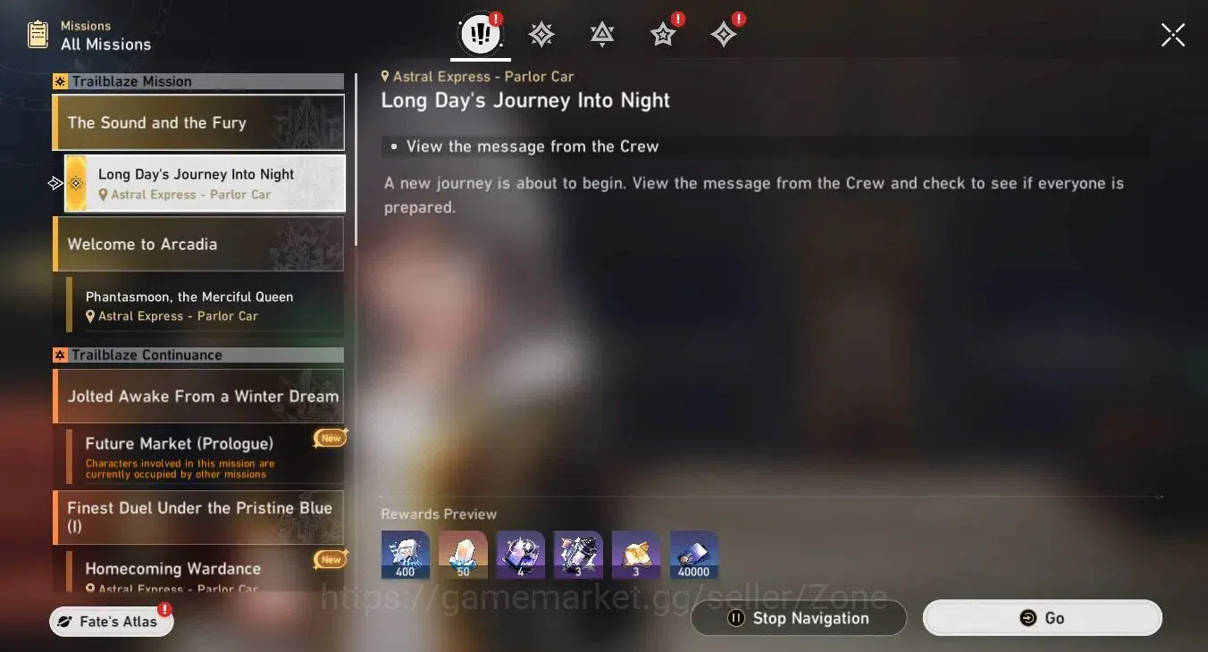 Honkai Star Rail Accounts Mid Game ASIA|TL59|3x L70 5-star incl Evanescia, Sparkle, Huohuo|2x Golden Companion 10