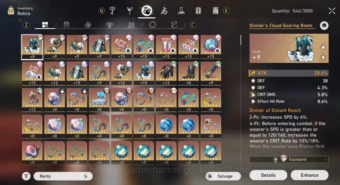 Honkai Star Rail Accounts Mid Game ASIA|TL59|3x L70 5-star incl Evanescia, Sparkle, Huohuo|2x Golden Companion 6