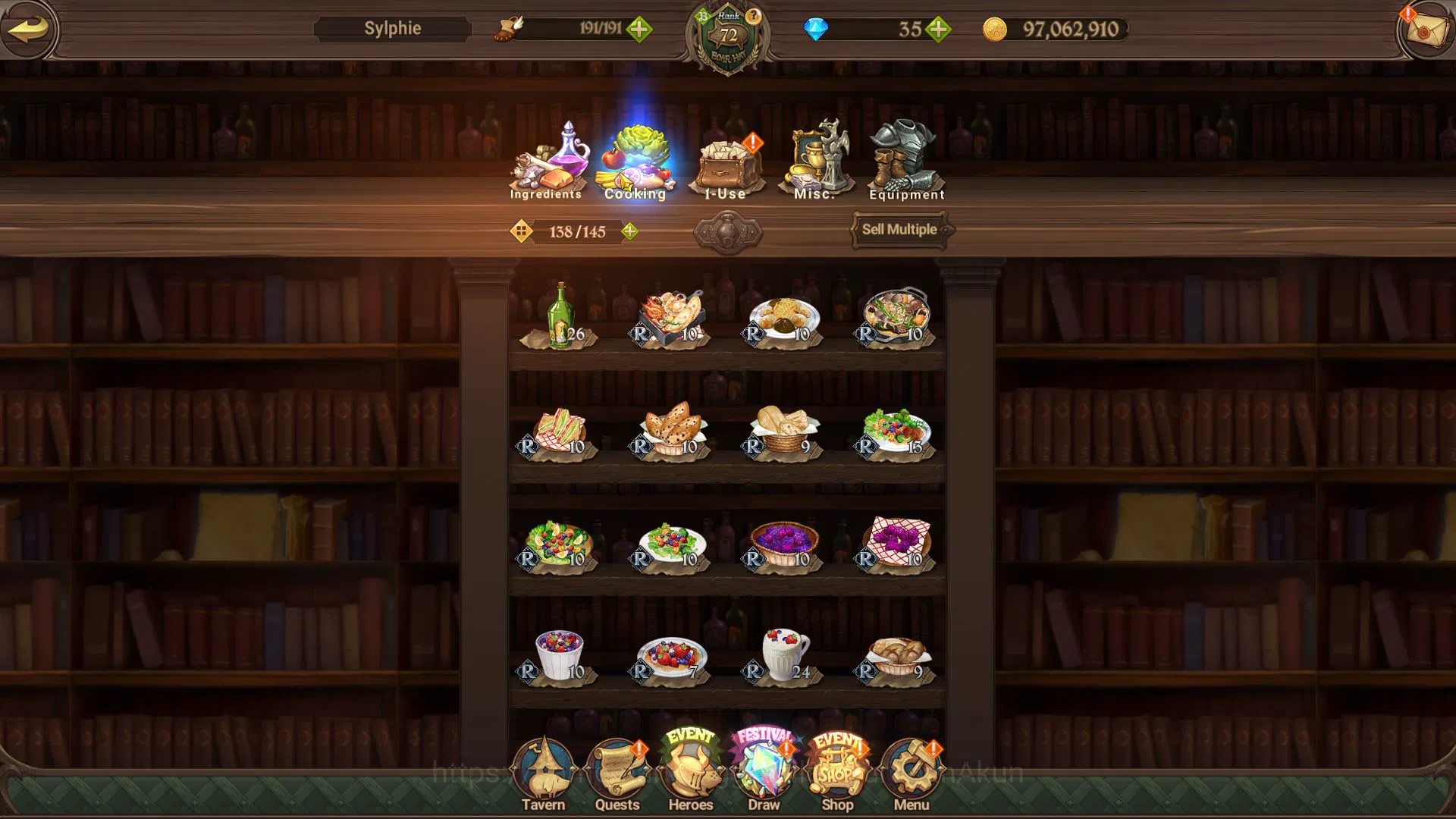 The Seven Deadly Sins: Grand Cross Accounts Midgame Global|2,5M CC|2 LR+9 UR+Collab 15