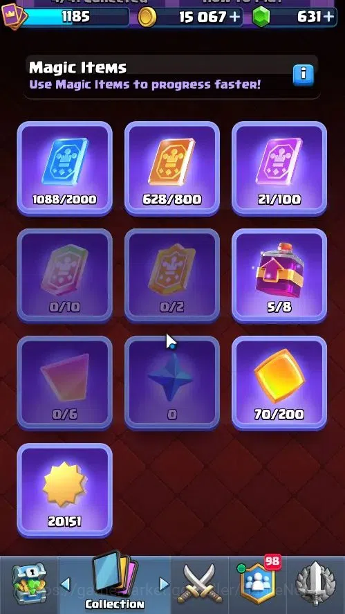 Clash Royale Accounts High-End Lv 1185|Trophy 6305|KTL 11|Card 114|4 Hero 4 EVO 6 Champ 16 Legend 27 Epic 30 Rare 35 Common 10