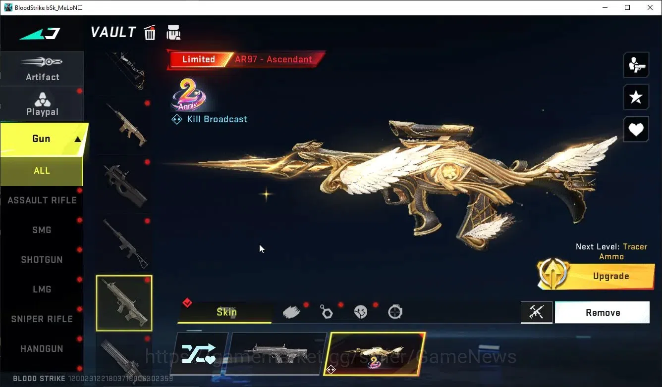 Blood Strike Accounts ASIA|ETERNAL Lv2[Spear-Relic]+COLLABS 7DS AK47,QBZ image 11