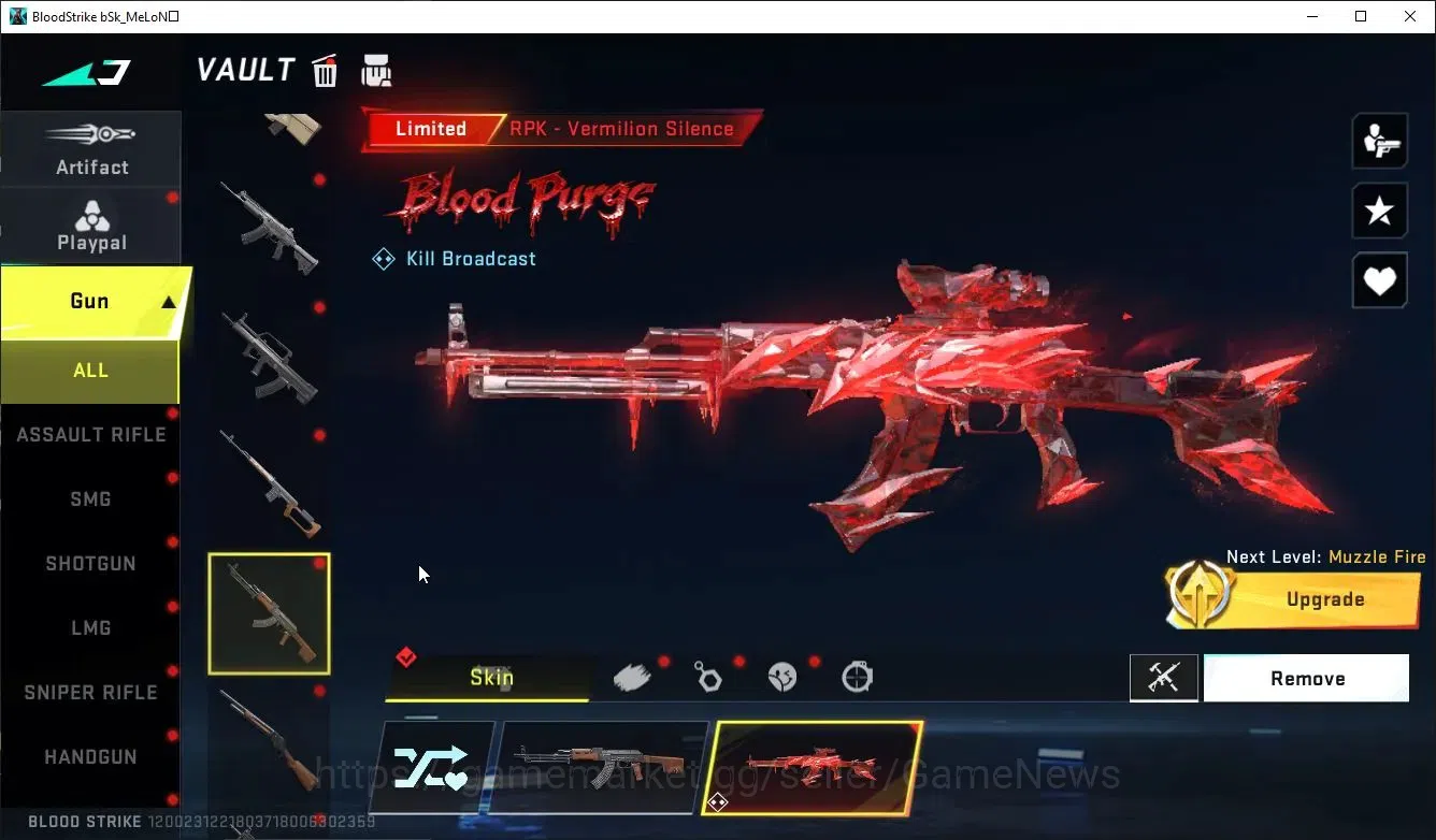 Blood Strike Accounts ASIA|ETERNAL Lv2[Spear-Relic]+COLLABS 7DS AK47,QBZ image 12