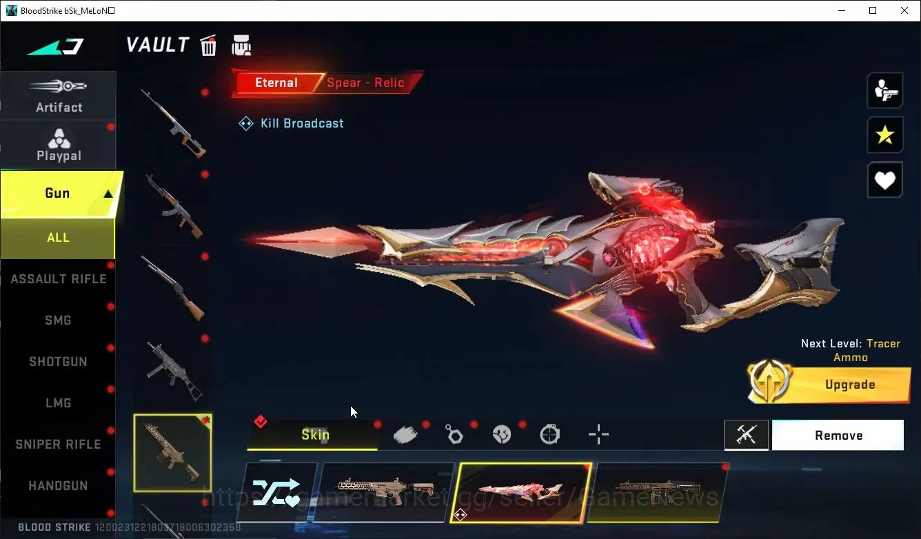 Blood Strike Accounts ASIA|ETERNAL Lv2[Spear-Relic]+COLLABS 7DS AK47,QBZ image 6
