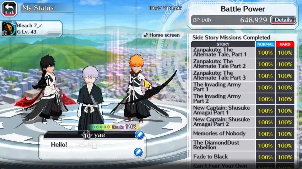 Bleach: Brave Souls Accounts Others [GLOBAL]|40K Orb|2 New Renewed Ichigo 5