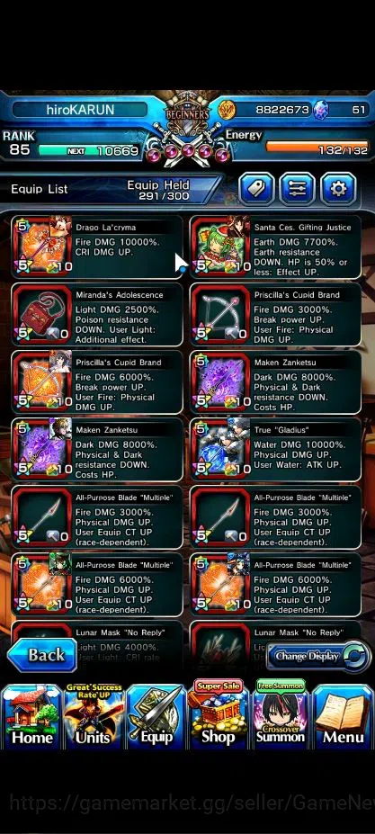 Grand Summoners Accounts Global|Rank 85|18 Asc+ 6 TW|[2x Okarun,UP Roy,Saya image 10
