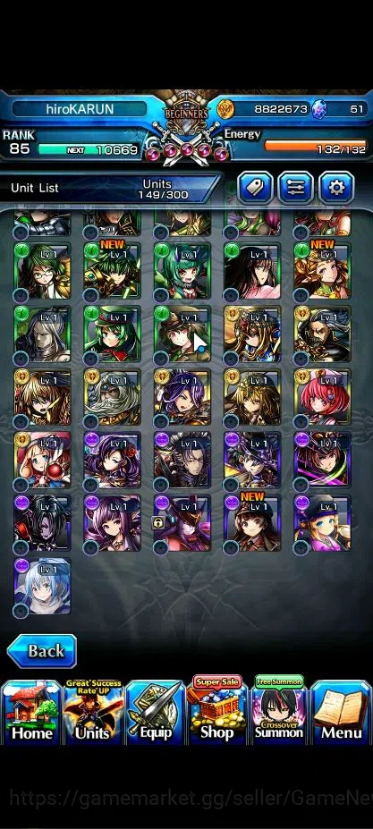Grand Summoners Accounts Global|Rank 85|18 Asc+ 6 TW|[2x Okarun,UP Roy,Saya image 7