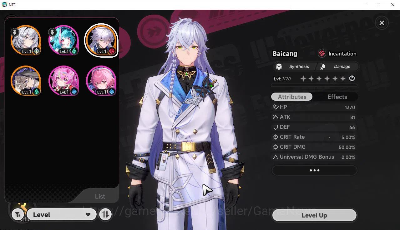 Neverness to Everness Accounts GLOBAL EU|HL 3|2 SSR [Baicang,Jiuyuan] | 3 SR [Min image 3