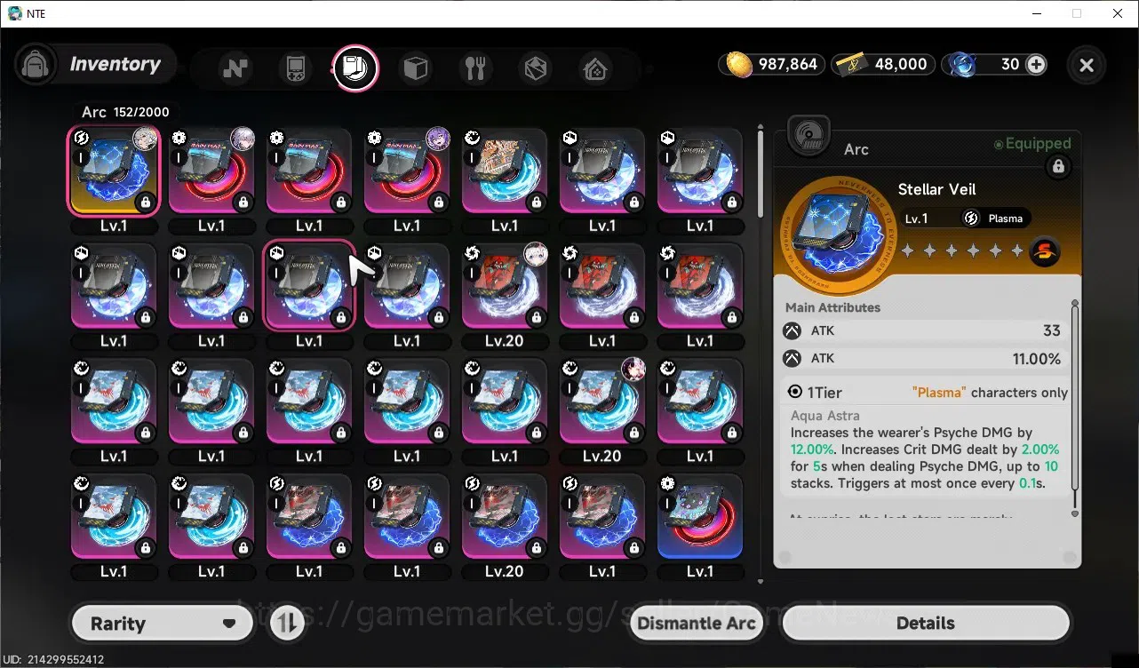 Neverness to Everness Accounts SEA|HL 13|TL 1|5 SSR Lacrimosa,Faida,Baicang,Sakir image 7