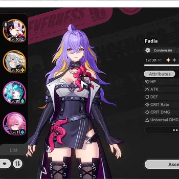 Neverness to Everness Accounts SEA|HL 13|TL 1|5 SSR Lacrimosa,Faida,Baicang,Sakiri,Hathor|4 Glider|Selector ON|Tiger