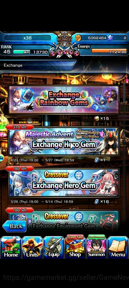 Grand Summoners Accounts Global|Rank 38|Fresh Starter| 2 Ascend | Shizu, Di image 3