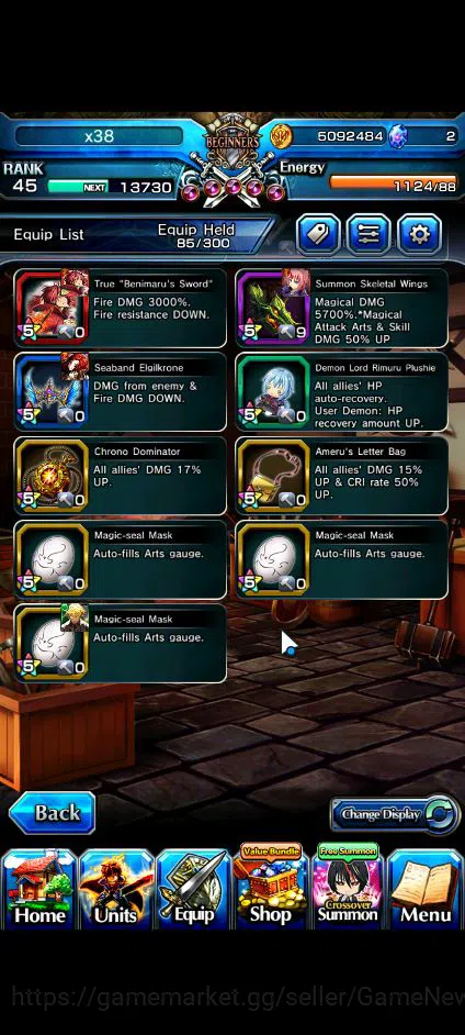 Grand Summoners Accounts Global|Rank 38|Fresh Starter| 2 Ascend | Shizu, Di image 5