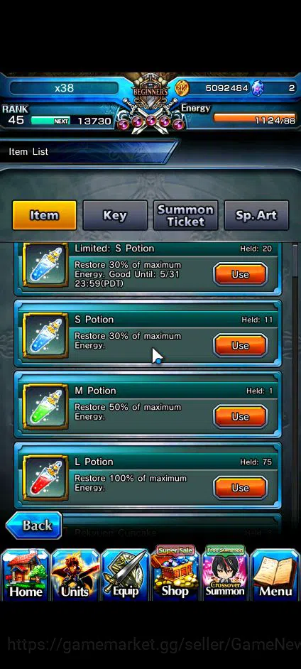 Grand Summoners Accounts Global|Rank 38|Fresh Starter| 2 Ascend | Shizu, Di image 9
