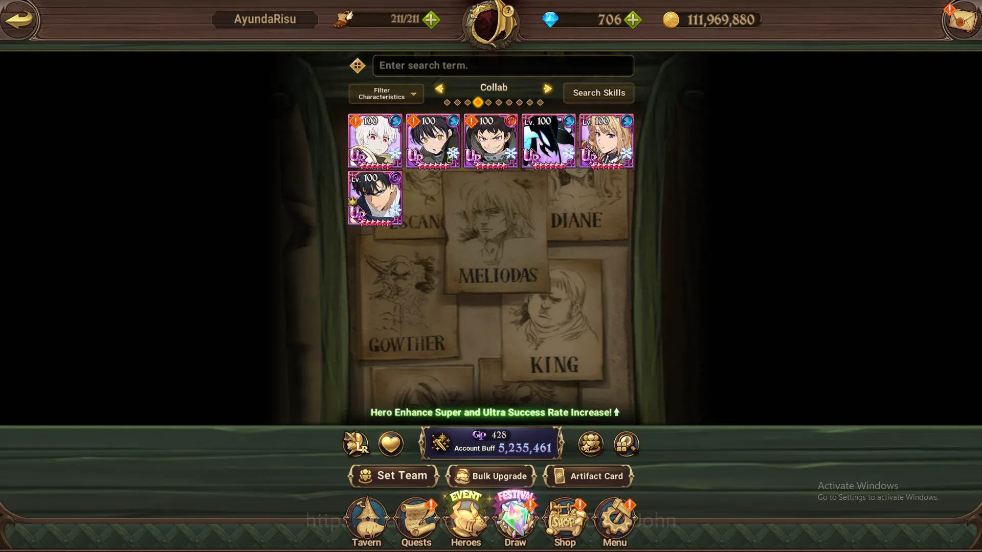 The Seven Deadly Sins: Grand Cross Accounts ASIA|DM706|5.2M CC|3LR Roxy2/6,Ban,Elizabeth|6coll image 10