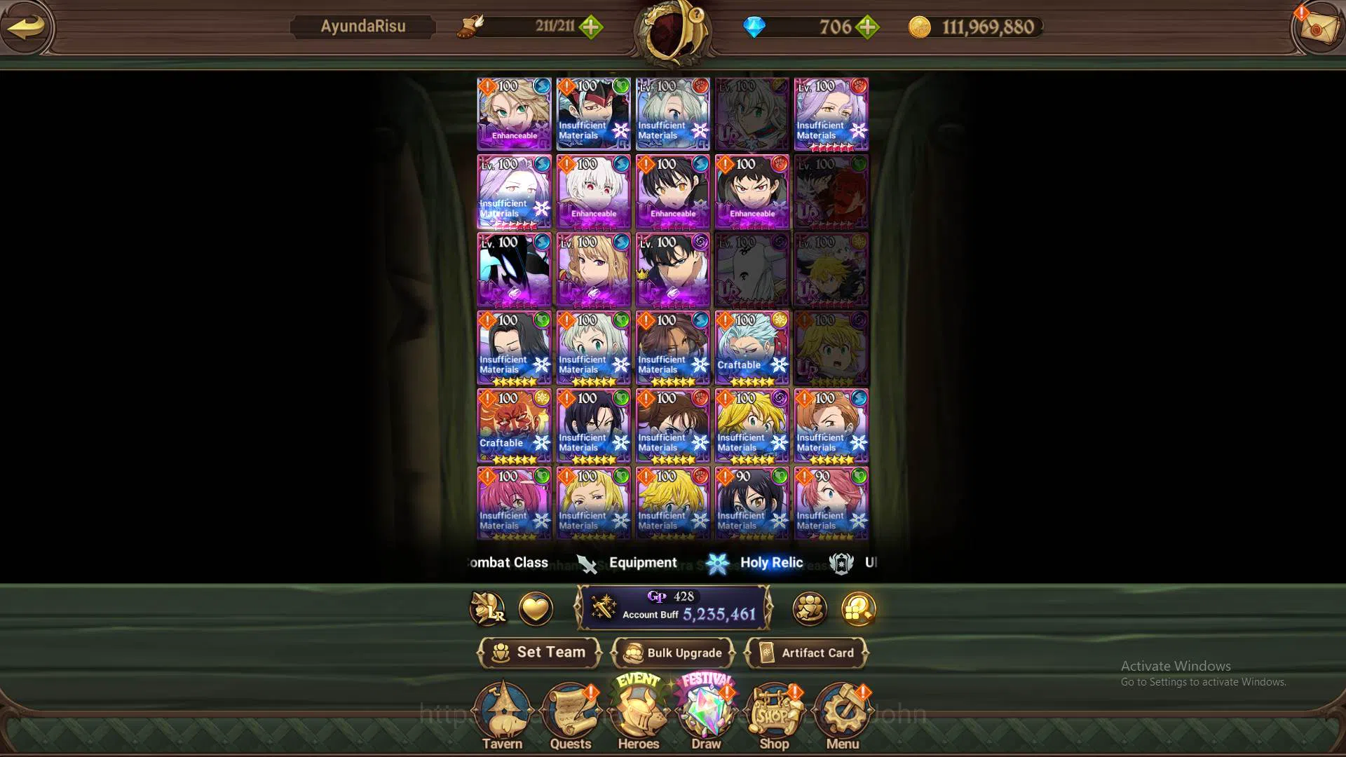 The Seven Deadly Sins: Grand Cross Accounts ASIA|DM706|5.2M CC|3LR Roxy2/6,Ban,Elizabeth|6coll image 11