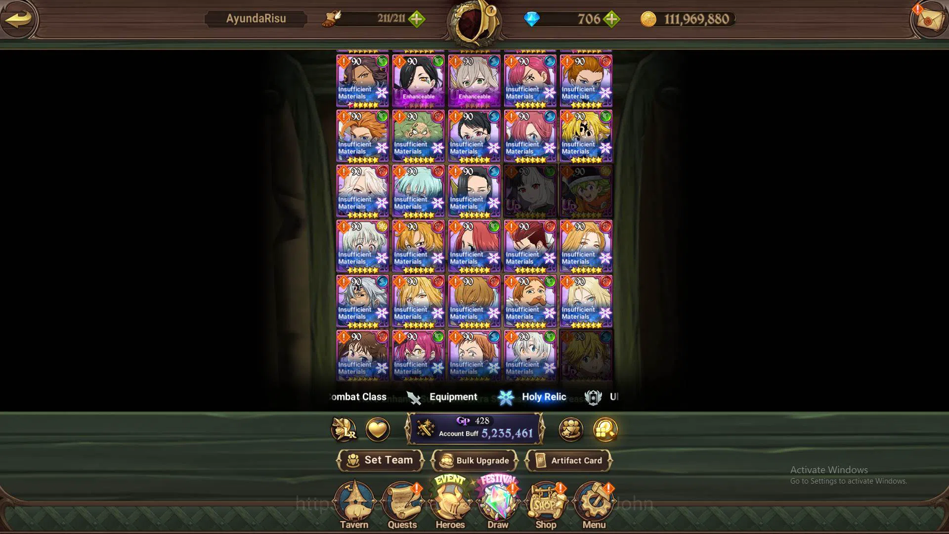 The Seven Deadly Sins: Grand Cross Accounts ASIA|DM706|5.2M CC|3LR Roxy2/6,Ban,Elizabeth|6coll image 12