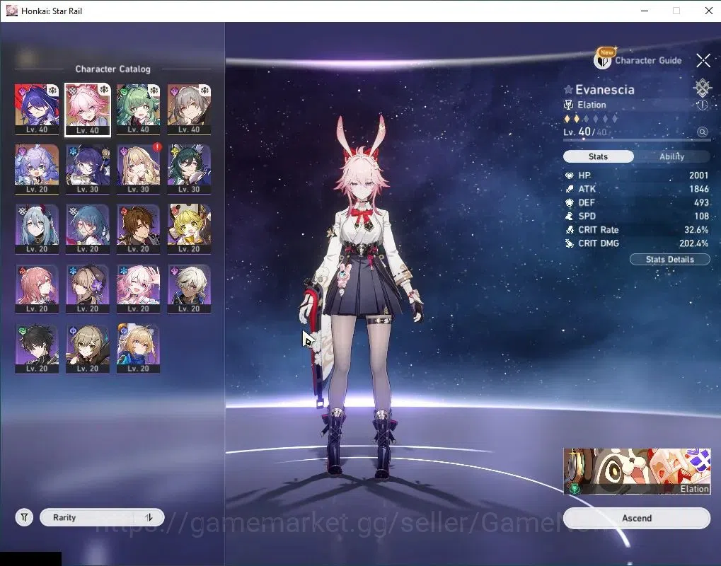 Honkai Star Rail Accounts Asia|TL 30|3 Limited| Evanescia,Acheron,Huohuo |Ja image 4