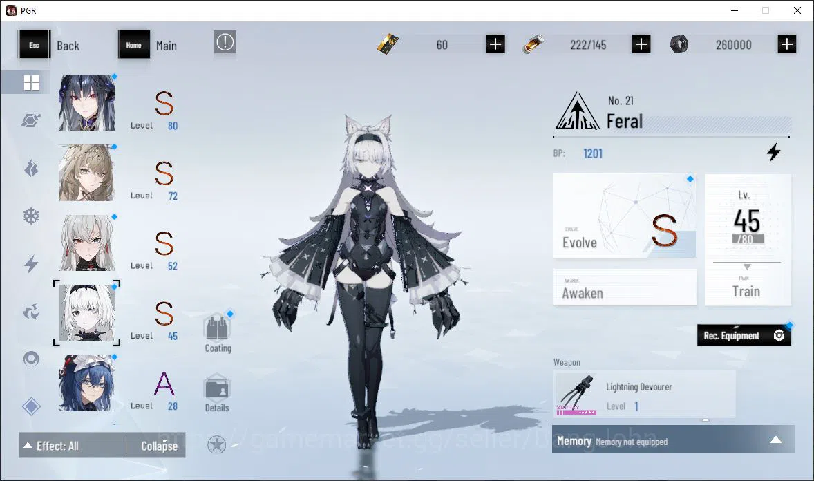 Punishing: Gray Raven Accounts ASIA|Lv 46 | [S Nirvantia,S Crepuscule,S LuciaCW,S image 11