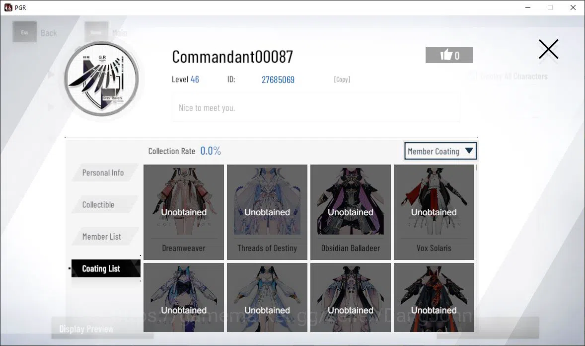 Punishing: Gray Raven Accounts ASIA|Lv 46 | [S Nirvantia,S Crepuscule,S LuciaCW,S image 3