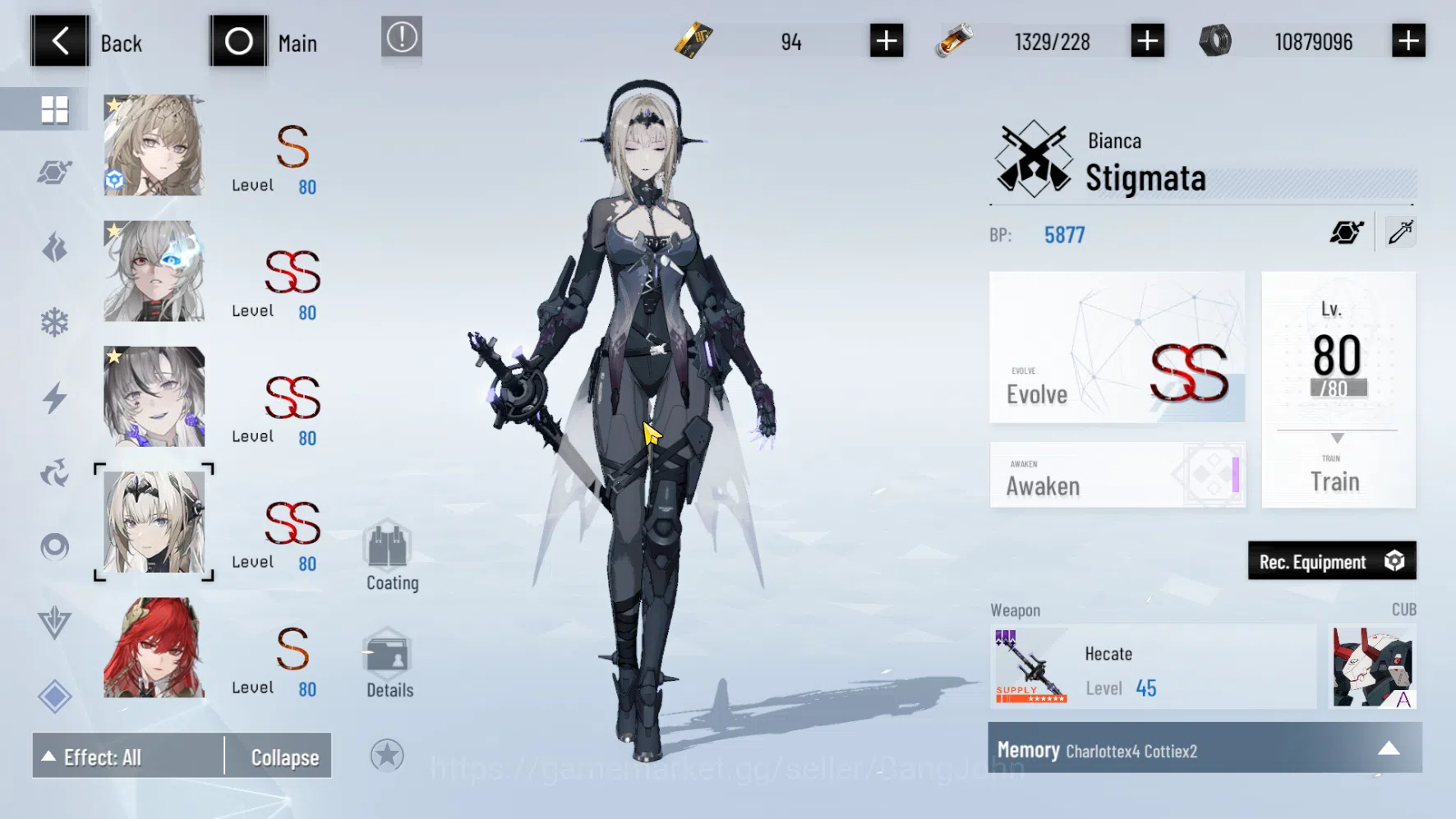 Punishing: Gray Raven Accounts ASIA PACIFIC | Level 78 Mid Game | Lucia CW Stride image 6
