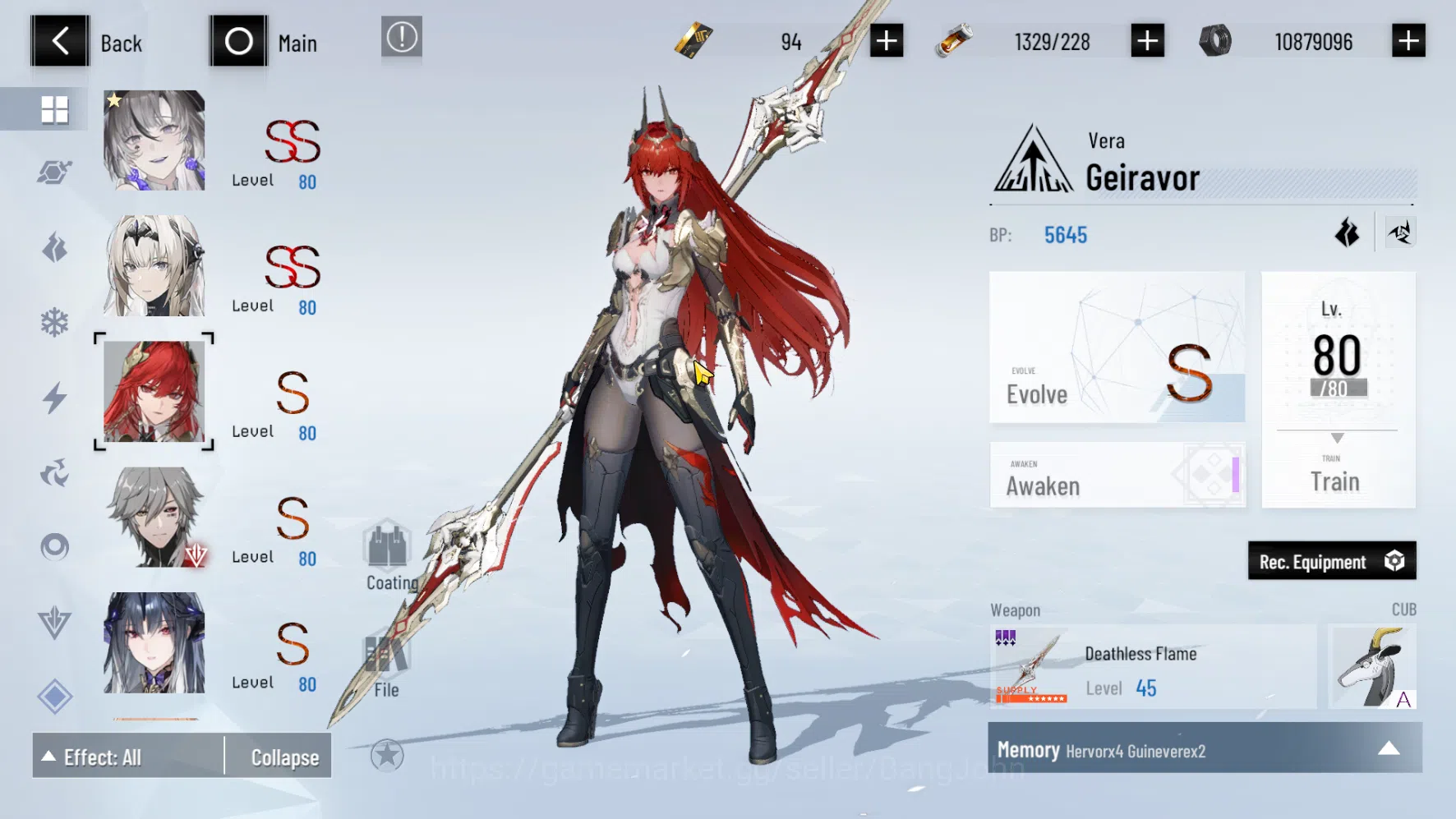 Punishing: Gray Raven Accounts ASIA PACIFIC | Level 78 Mid Game | Lucia CW Stride image 7