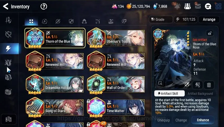 Epic Seven Accounts GLOBAL|UnVerif|5 ML(LW Peira,US Choux,CPavel,RRoan image 18