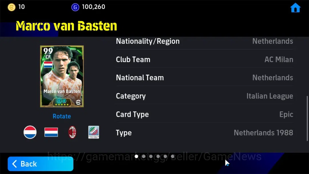 eFootball Accounts Android|Epic Oliver Kahn,Marco Van Basten,Highligh image 11
