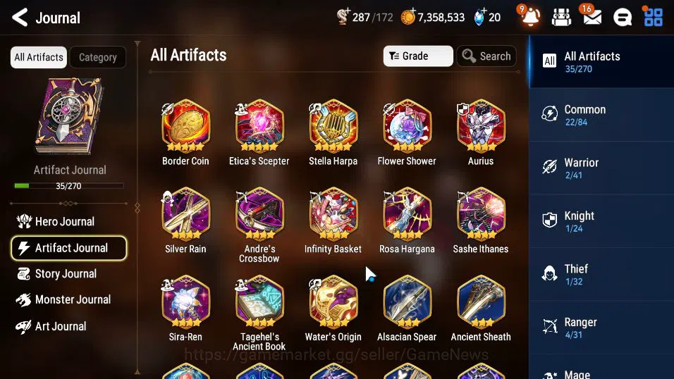 Epic Seven Accounts Mid-Tier Global Unverif|New Era Mor lv6|2 ML(Salome,Req Roana)+Tenebria,etc|PoH ON|2,3K 17