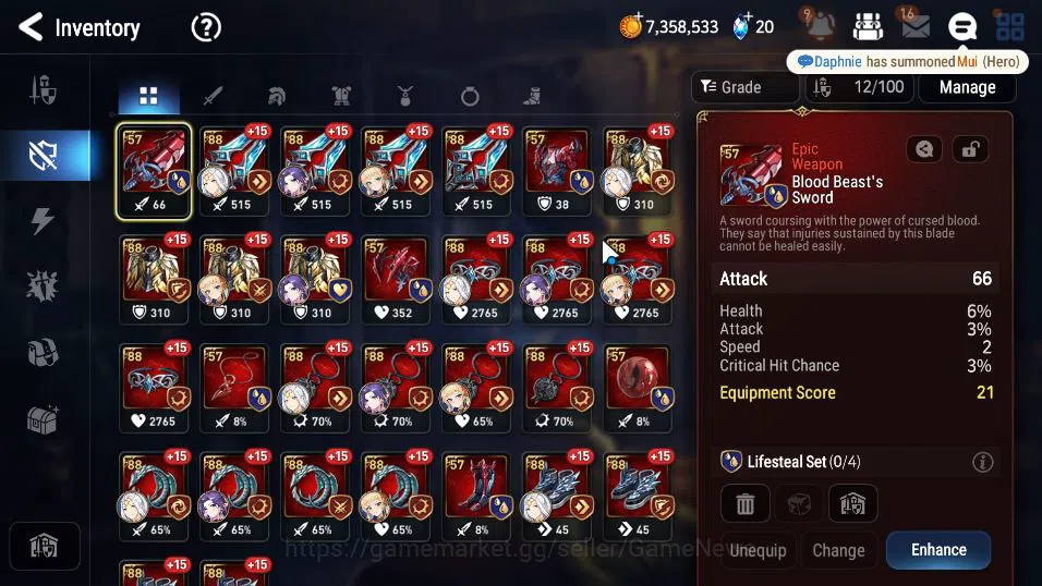 Epic Seven Accounts Mid-Tier Global Unverif|New Era Mor lv6|2 ML(Salome,Req Roana)+Tenebria,etc|PoH ON|2,3K 7