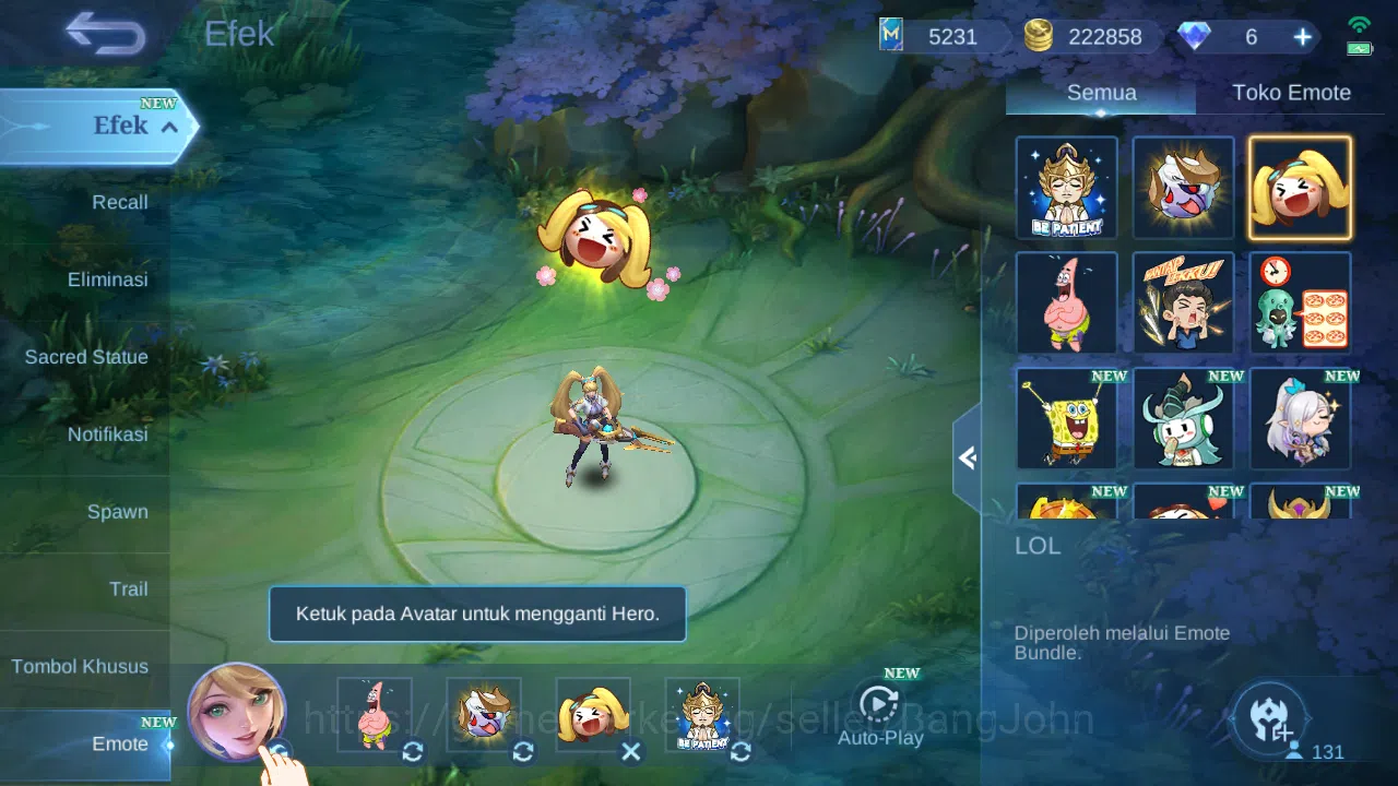 Mobile Legends: Bang Bang Accounts hero 131 | skin 251 | emblem all max, prime yu zho image 14