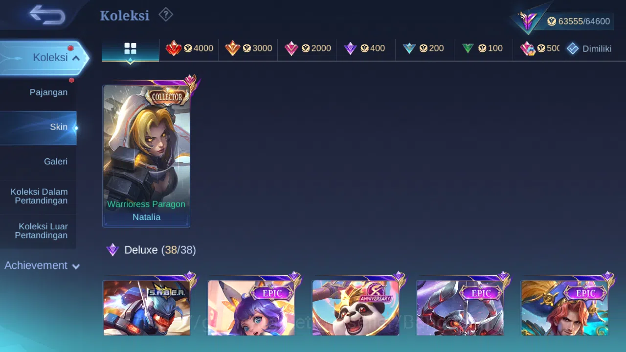 Mobile Legends: Bang Bang Accounts hero 131 | skin 251 | emblem all max, prime yu zho image 3