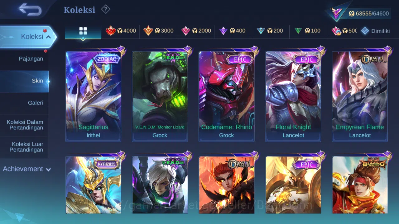 Mobile Legends: Bang Bang Accounts hero 131 | skin 251 | emblem all max, prime yu zho image 7