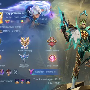 Mobile Legends: Bang Bang Others hero 131 | skin 251 | emblem all max, prime yu zho image 1