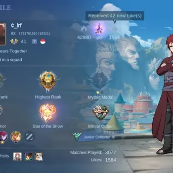 Mobile Legends: Bang Bang Accounts Collector Global|42S|Junior|Gaara,Halloween Angela,RISING Uranus,Special Belerick Estes