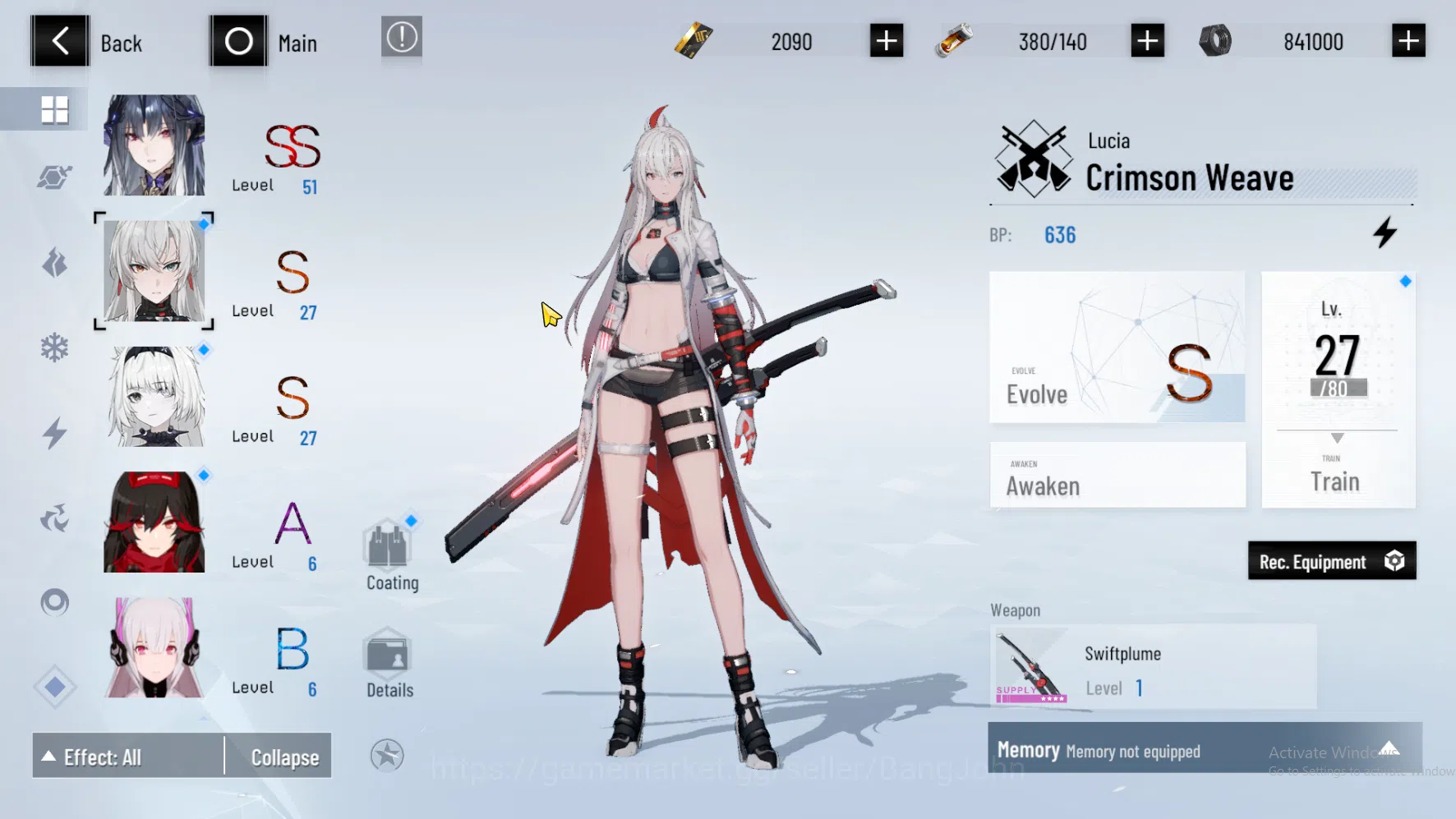 Punishing: Gray Raven Accounts ASIA PACIFIC | Nirvatia Dirge | Lucia CW | Feral | image 10