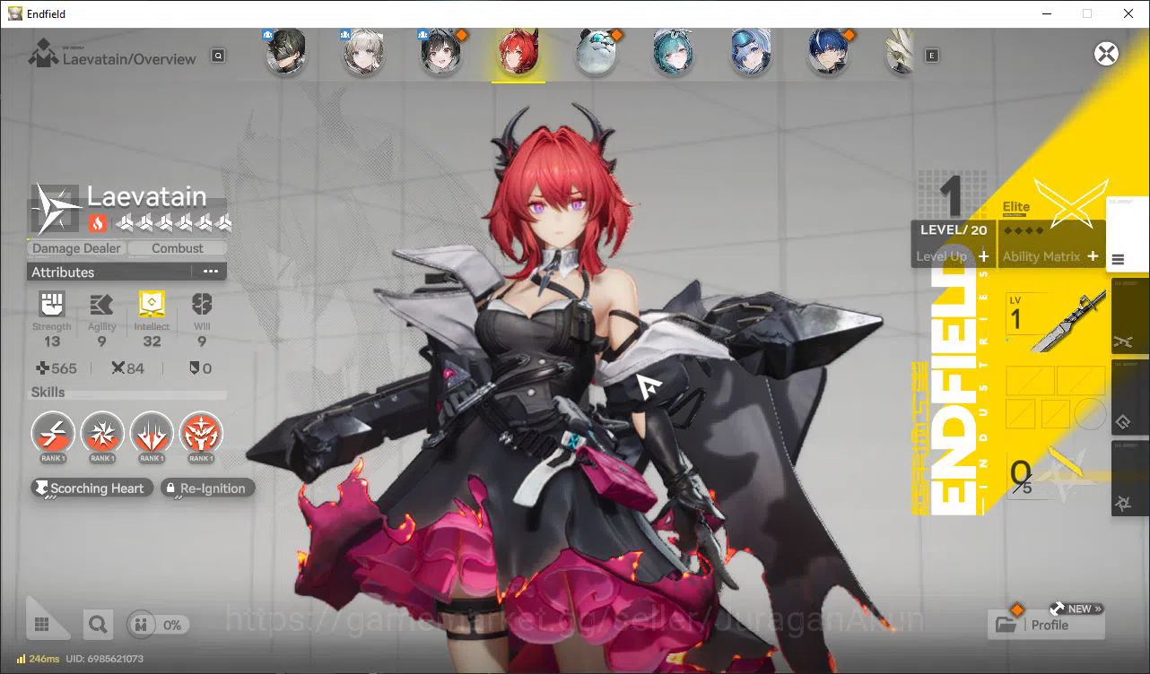 Arknights: Endfield Accounts NA/EU Lv2|StarterDay2|Meta SSR Solo Laevatain+3SR  image 2