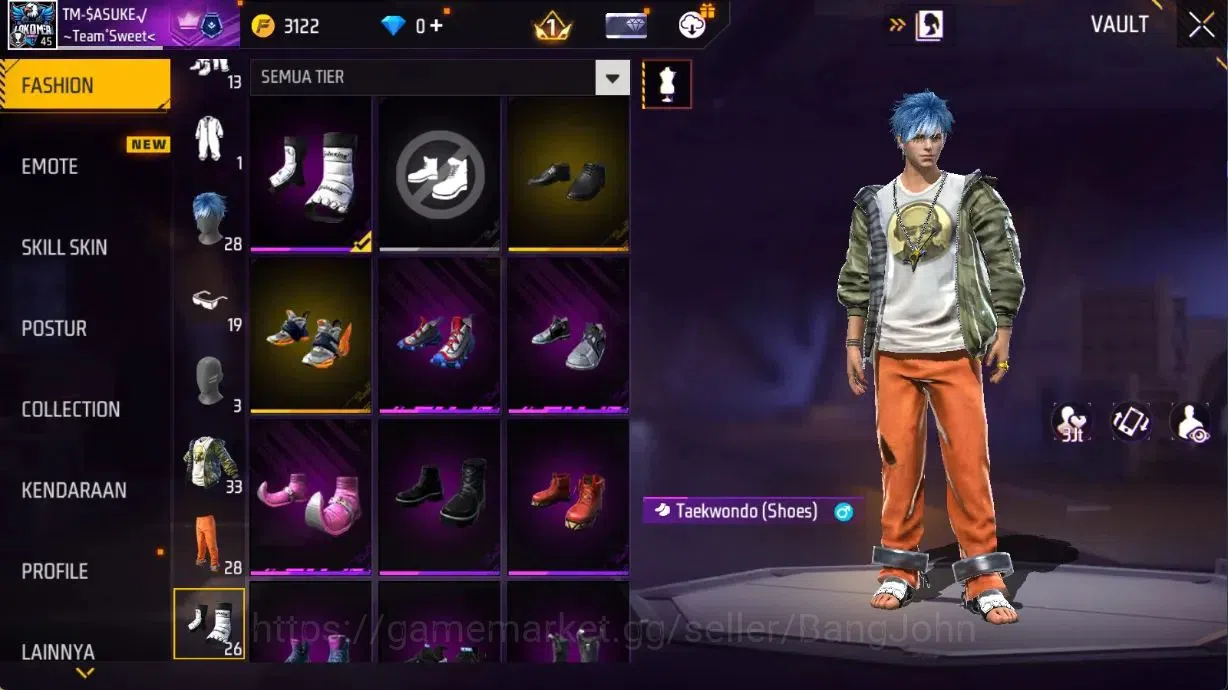 Free Fire Accounts Indonesia | M1887 Sterling Conqueror Evo Lv.2, Vau image 10