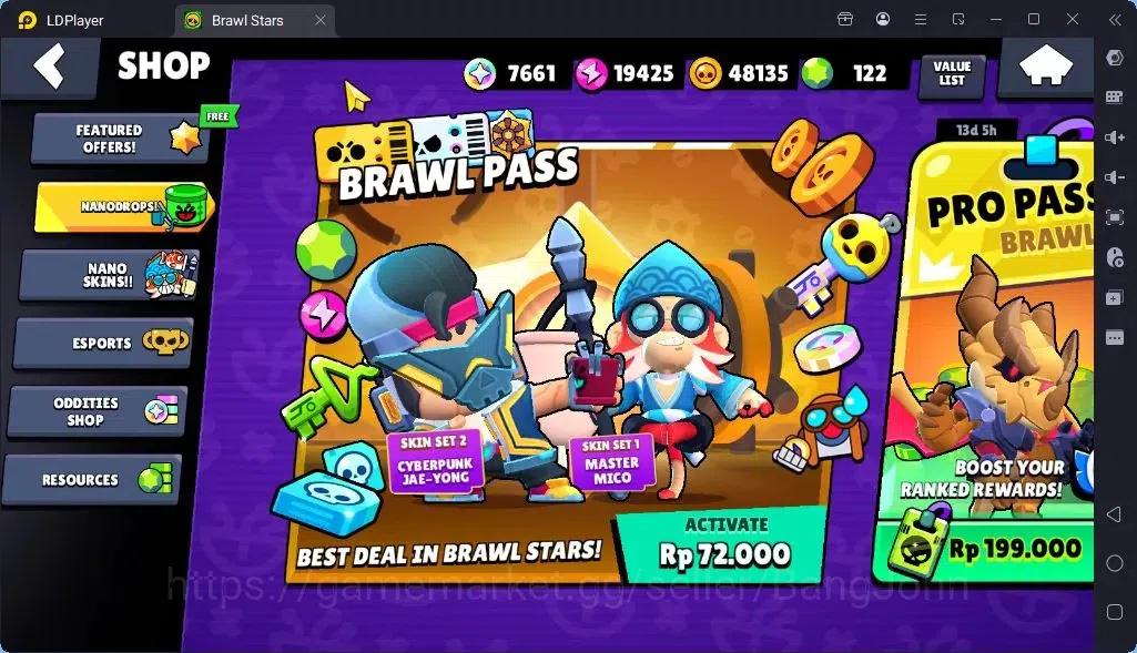 Brawl Stars Accounts Global |Trophy 1556 | Brawler 25| Skins 1 Legendary, 1 Mythic,3 Epic|Bling 7661|Protect Off|Check SS 11