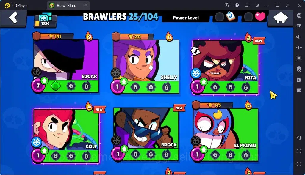 Brawl Stars Accounts Global |Trophy 1556 | Brawler 25| Skins 1 Legendary, 1 Mythic,3 Epic|Bling 7661|Protect Off|Check SS 13